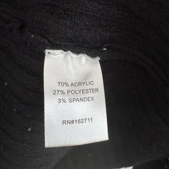 Love Ellie Blue & Black Speckled Open Front Knit Cardigan With Pockets Size XL - Picture 4 of 9